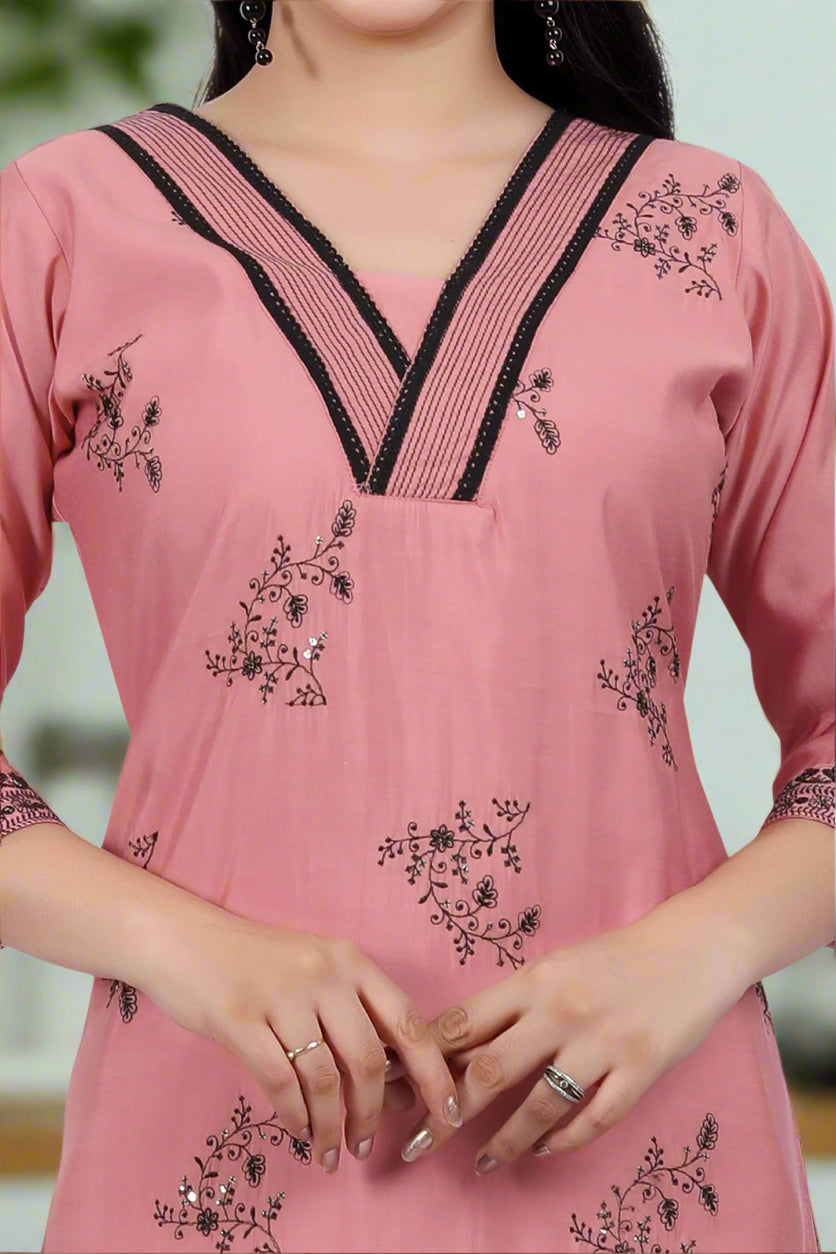 Pink Nisha Kurti