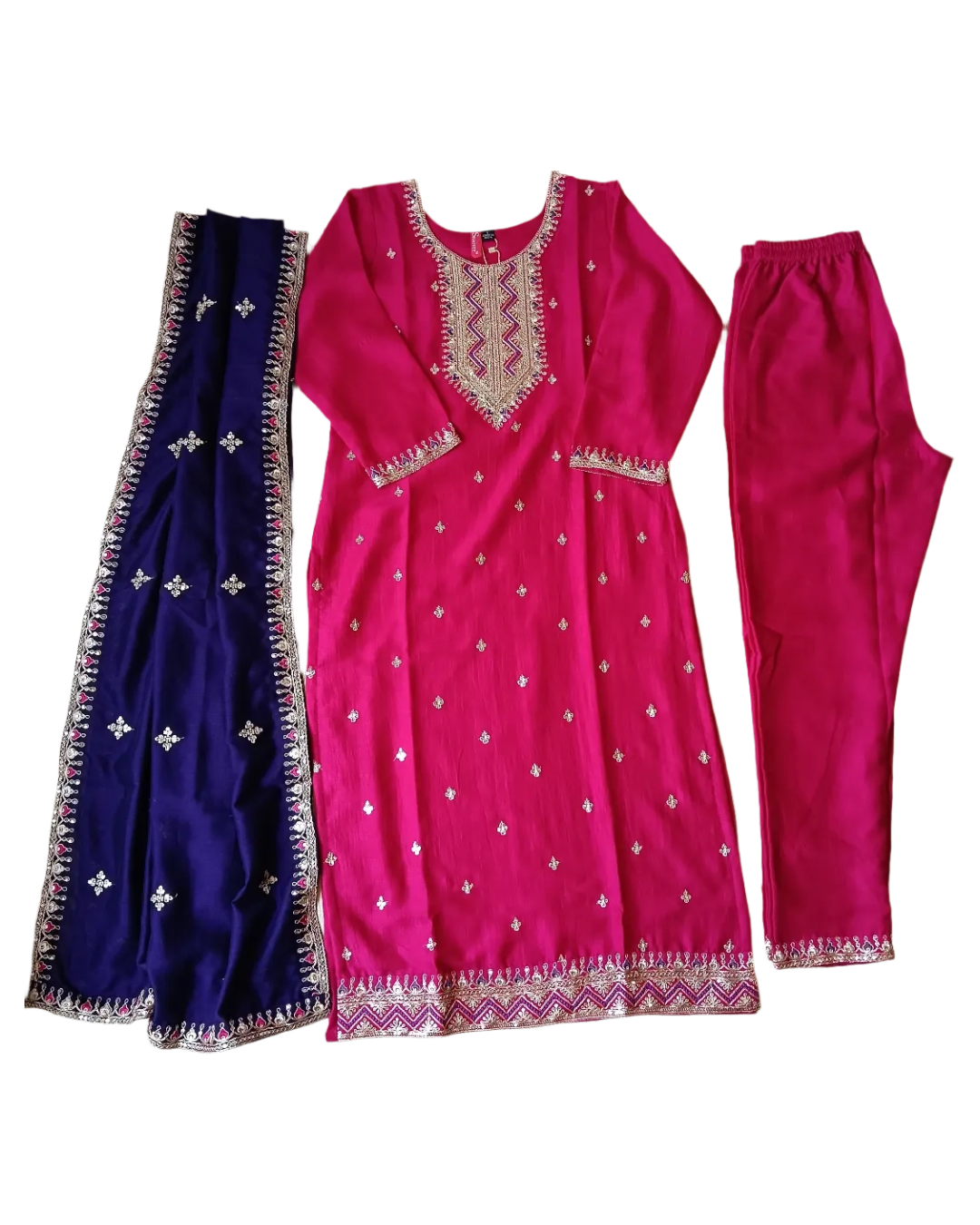 Rani Pink Jaanki 3 Piece Set