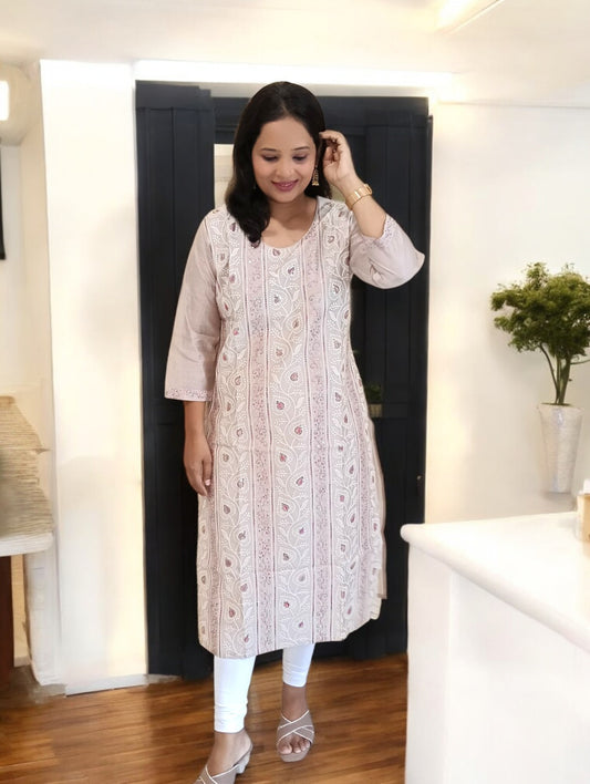 Beige Preet Kurti