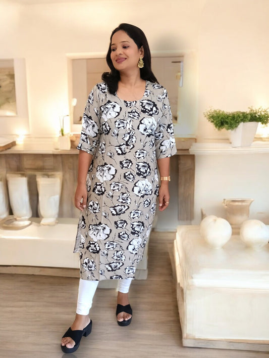 Beige Anika Kurti
