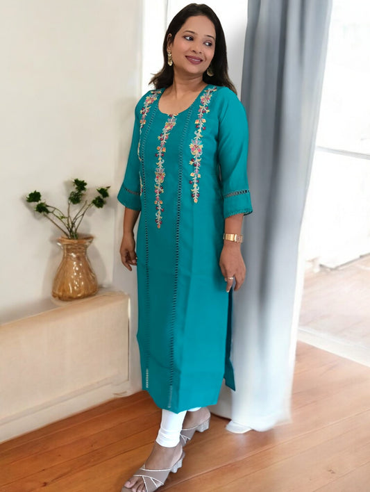 Aaradhya Kurti Vatican Silk
