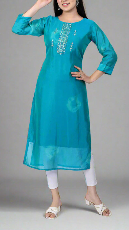 Blue Rajvika Kurti