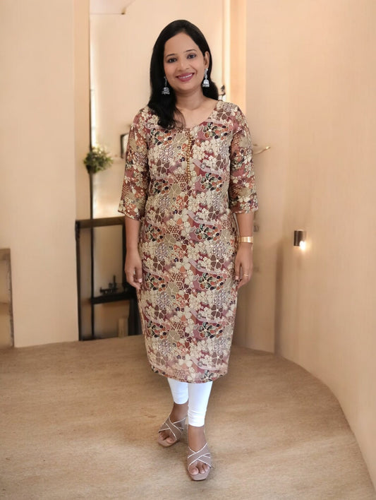 Brown Raavi Kurti