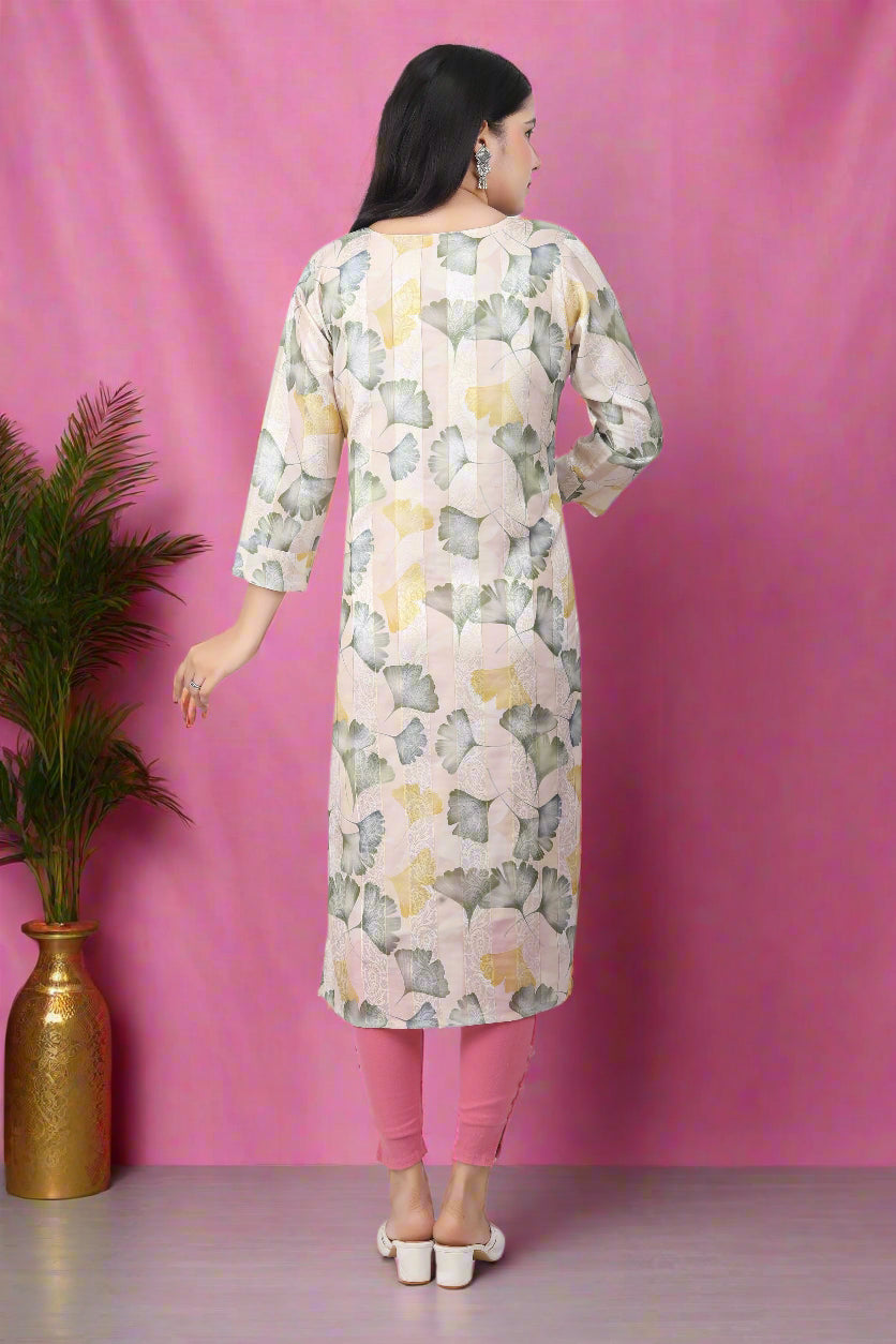 Cream Jiya Kurti