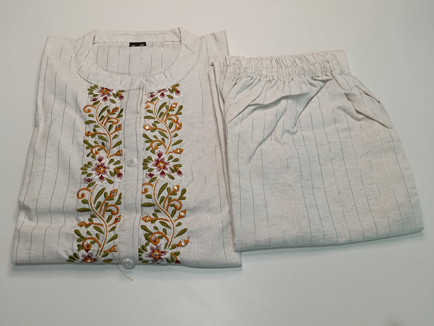 Cream Driti Co-ord Set