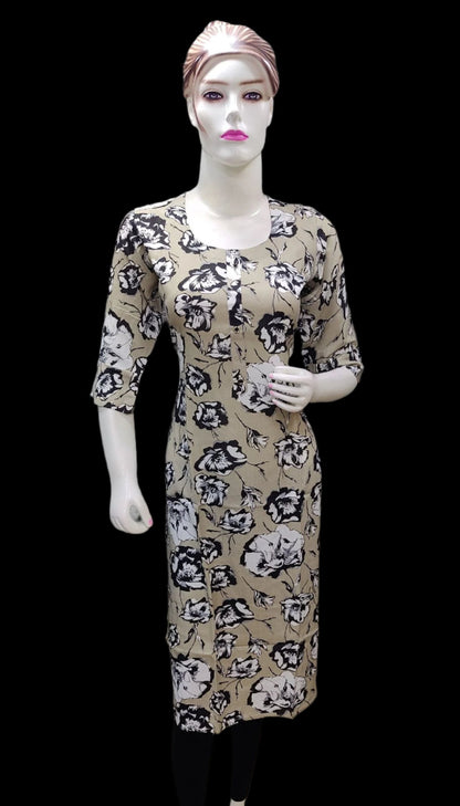 Beige Anika Kurti