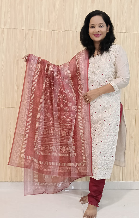 Cream Rutvi 3 Piece Set
