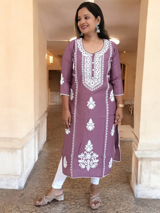 Lavender Pari Kurti