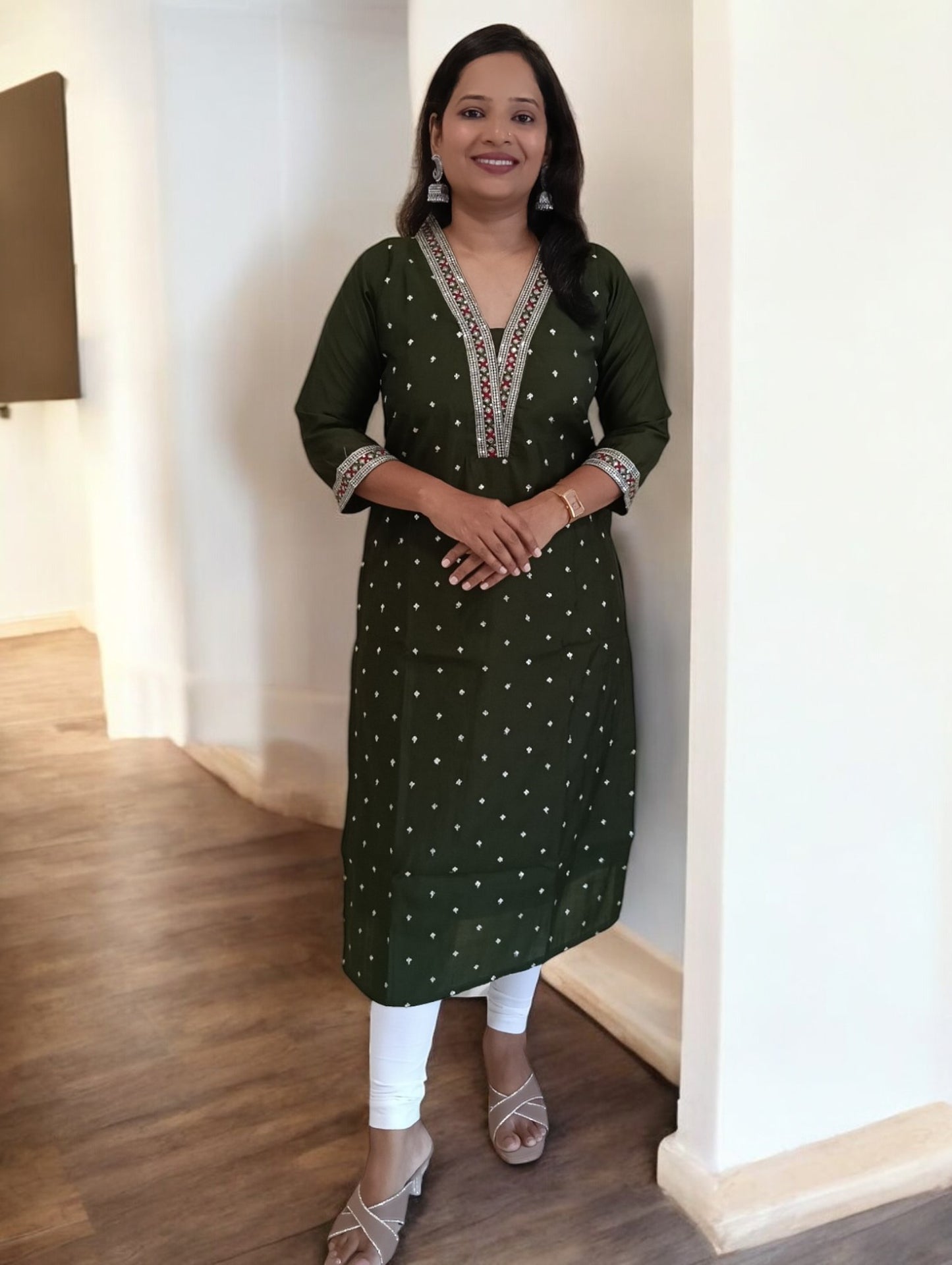 Mehendi Green Kanika Kurti
