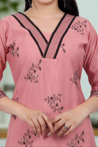 Pink Nisha Kurti