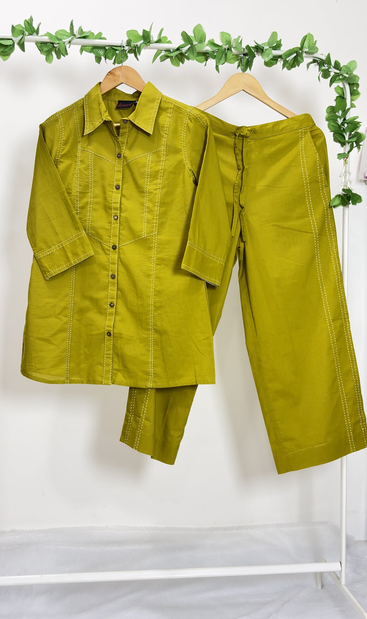 Sara Cotton Shirt Co-ord Set