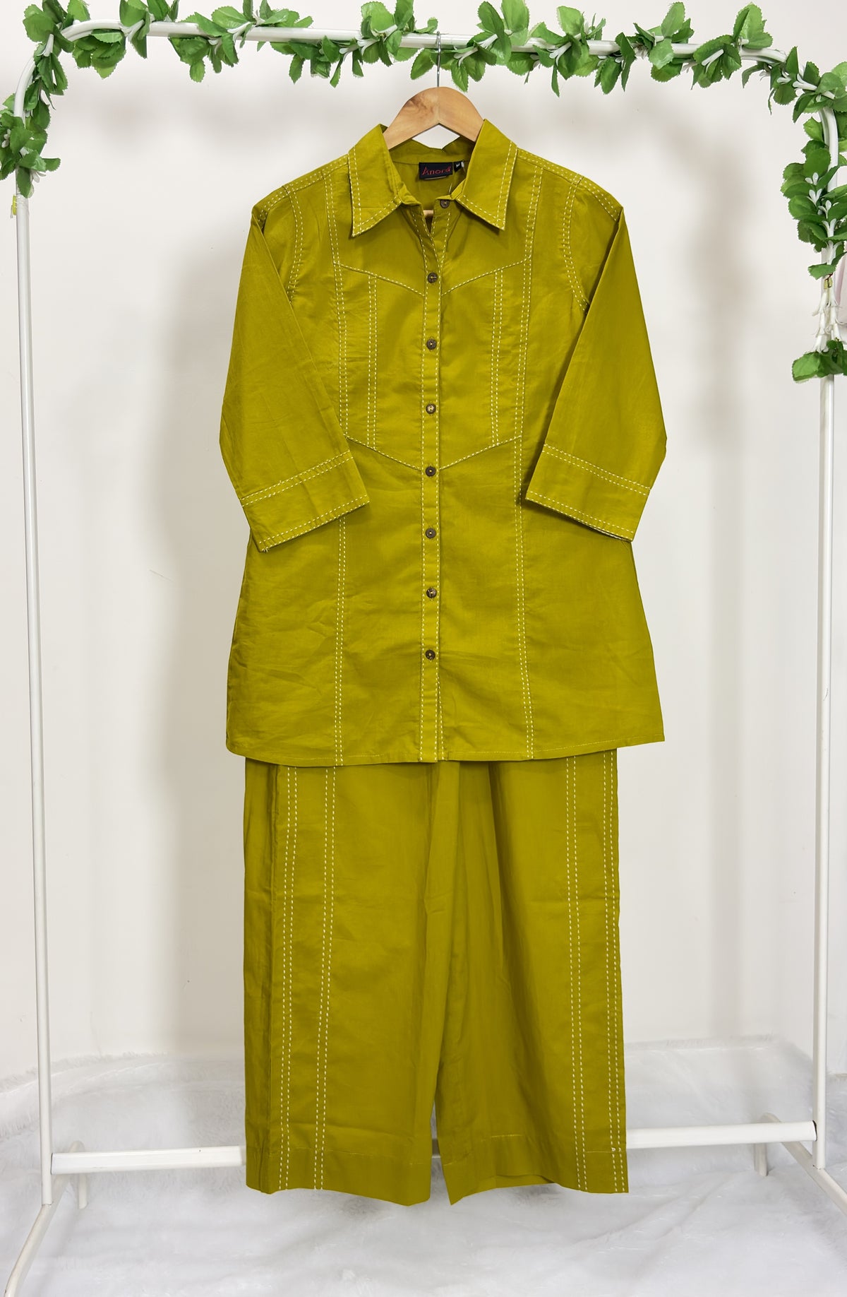 Sara Cotton Shirt Co-ord Set