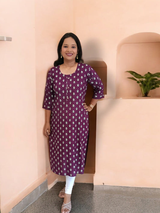 Purple Anika Kurti