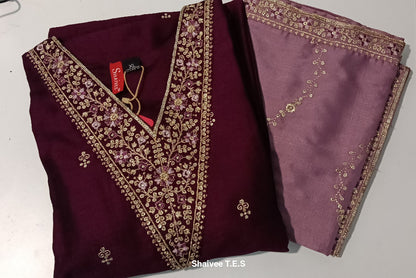 Wine Lavender Jaanki 3 Piece Set